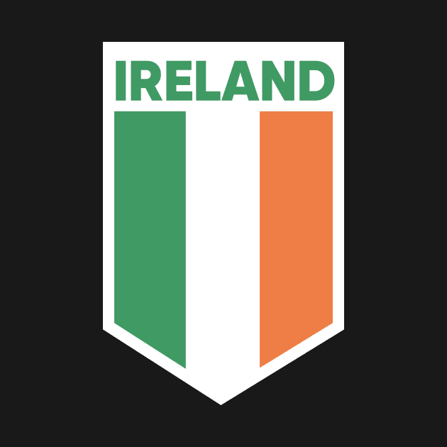 Ireland Flag Emblem by SLAG_Creative