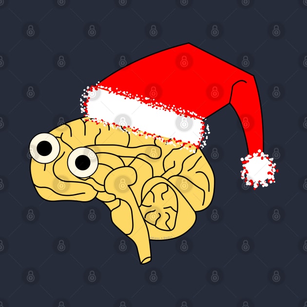 Santa Hat Brain by Barthol Graphics