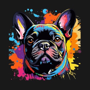 French Bulldog with a splash of color T-Shirt