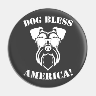 Dog Bless America Pin