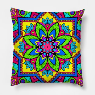 Colorful Mandala Pillow