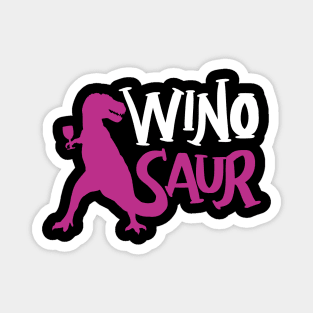 WinoSaur - Funny Wine lover shirts and gifts - T-Rex Magnet