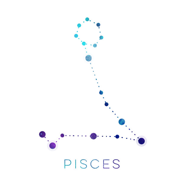 PISCES STAR CONSTELLATION ZODIAC SIGN by deificusArt