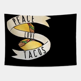 Peace Love Tacos Tapestry