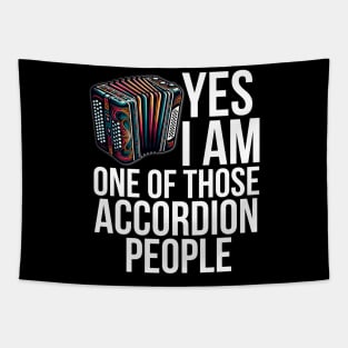 Accordion Player Tapestry