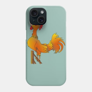 Bantam Rooster crowing Phone Case