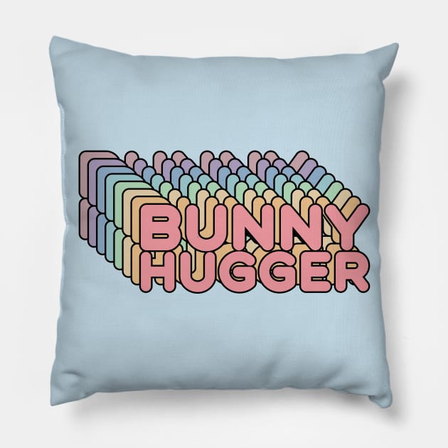 Bunny Hugger // Greta Thunberg Alias Tribute Pillow by darklordpug