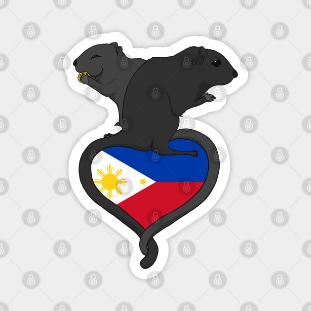 Gerbil Philippines (dark) Magnet by RampArt