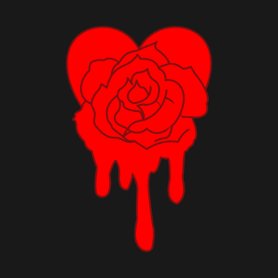 Bloody Rose Heart T-Shirt