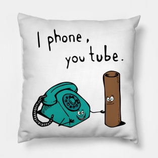 I phone, you tube Pillow