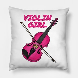 Violin Girl Female Violinist String Quartet Funny Pillow