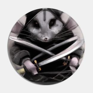 Chinchilla in a ninja costume Pin