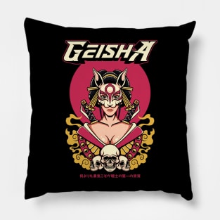 geisha mecha Pillow