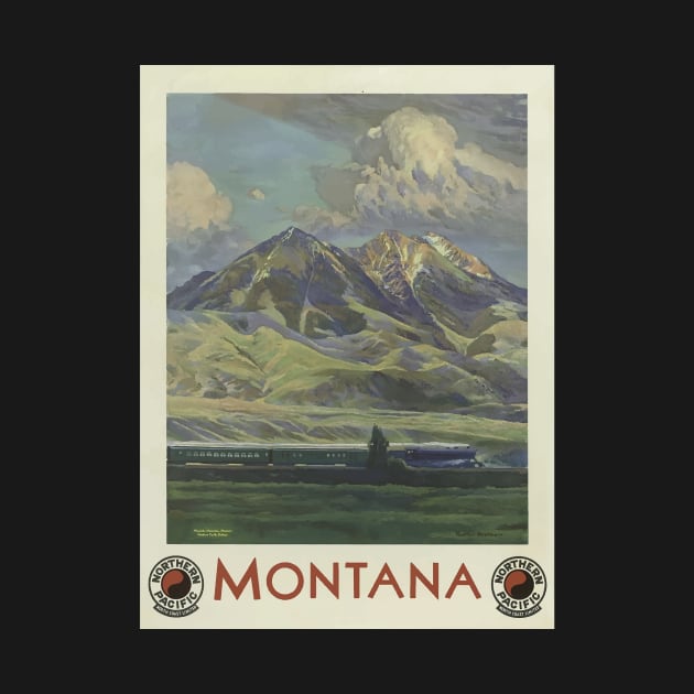 Vintage Travel Poster - Montana by Eux