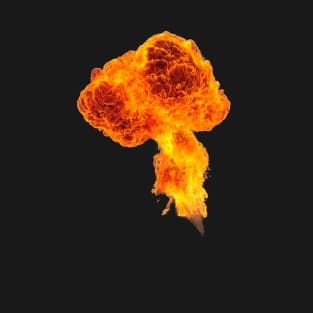 fire explosion flame fireball T-Shirt