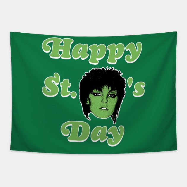 Happy St Pat Benatar's Day Tapestry by darklordpug