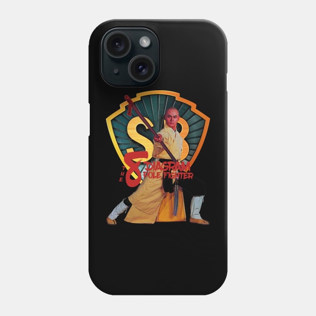 Gordon Liu - Shaw Brothers The Eight Diagram Kung Fu Pole Fighter Phone Case by Blind Ninja