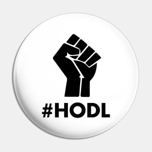 HODL Cryptocurrency Investor Pin