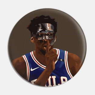 Joel Embiid - Philadelphia - With Transparent Background Pin