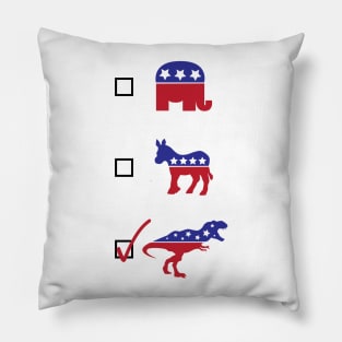 Vote T-Rex! Pillow