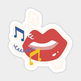 Colorful Singing Lips Magnet