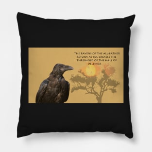 Odin's Raven Pillow