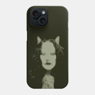 Cat Witch Praying Phone Case