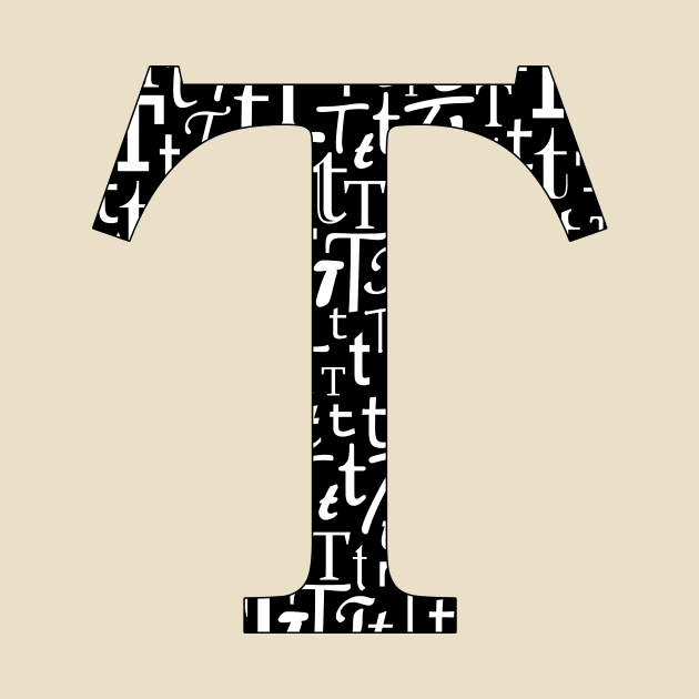 T Filled - Typography by gillianembers