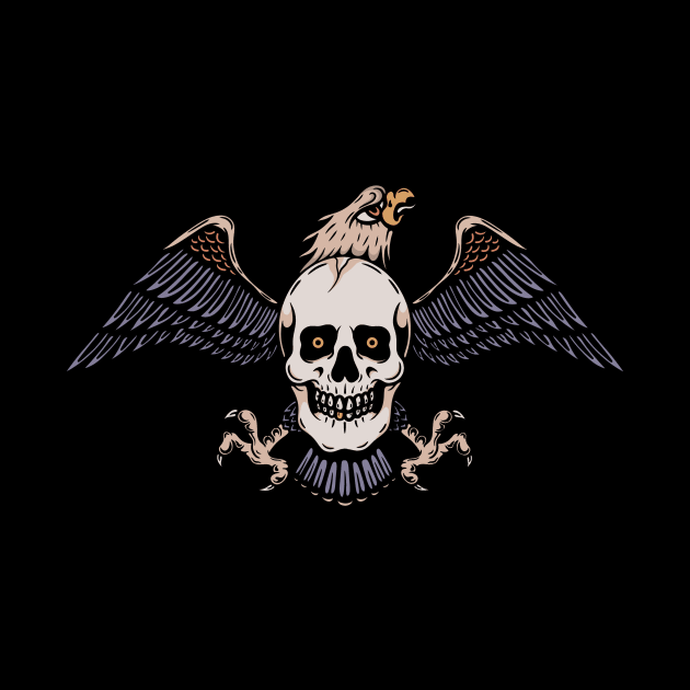 Eagle and skull by gggraphicdesignnn