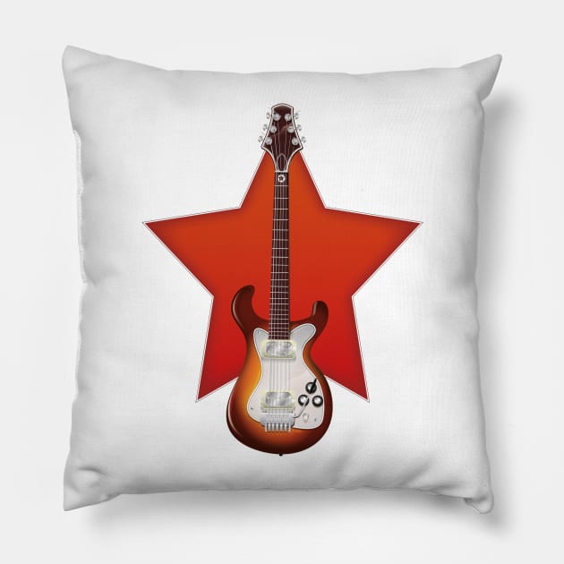 Electronic Guitar star Pillow by nickemporium1