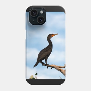 Double-crested Cormorant Perched On a Tree Branch Phone Case