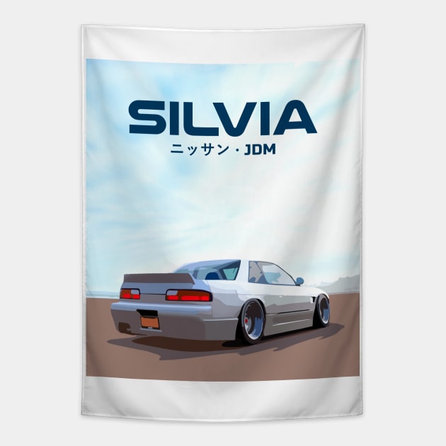 Silvia S13 Tapestry by Widmore