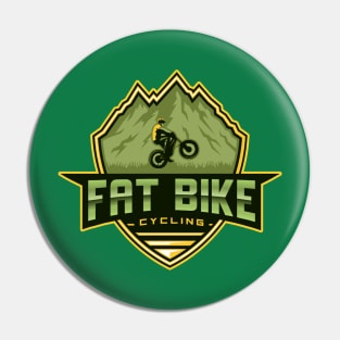 Fat Bike Cycling For Offroad Bike Lovers Pin