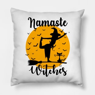 Namaste Witches - Yoga Halloween Meditation Pillow