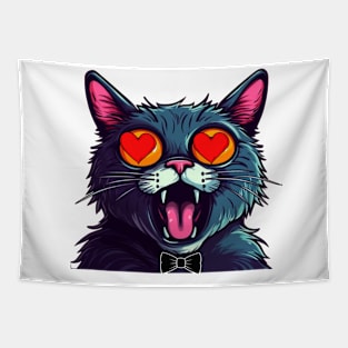 LOVE SPEAKS LOUDER, BLOWN AWAY CAT Tapestry