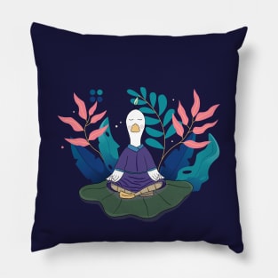 Meditation Blue Master Doo Doo duck Pillow