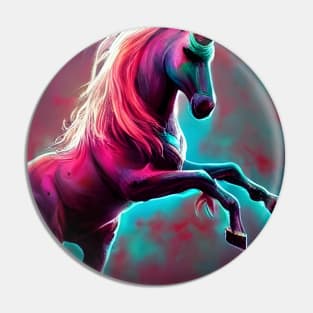 Dark Rainbow Gothic Unicorn AI created digital art by stine1 Pin