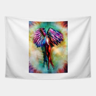 pink angel Tapestry