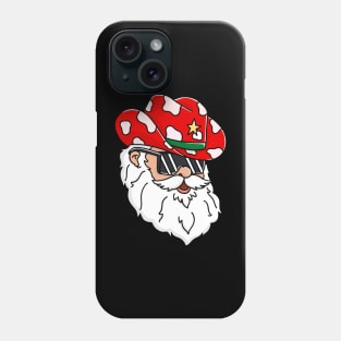 Santa Claus Western Cowboy hat Merry Christmas Funny Phone Case