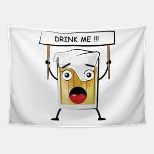 Beer Protest - Funny Character Tapestry
