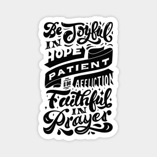 Be Joyful in Hope Magnet