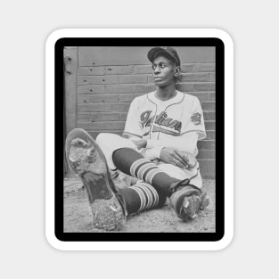 Satchel Paige Halftone Magnet