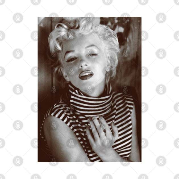 Marilyn Monroe Black and White Portrait by nolabel