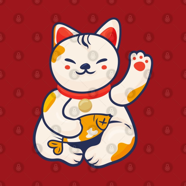 Maneki Neko Lucky Cat by tatadonets