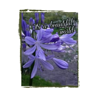 beautiful blue flower on the river T-Shirt