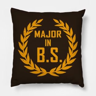 Funny School College Major In BS Educational University Meme Pillow