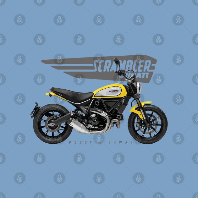 Ducati Scrambler Icon 19 yellow, sl by MessyHighway