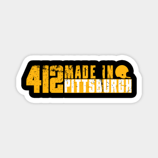 412 Made in Pittsburgh | Vintage Retro Distressed Gift Magnet