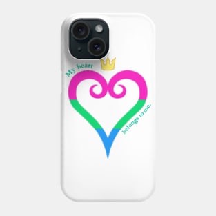 Poly Pride Heart Phone Case