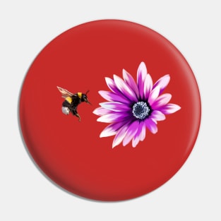 Blume und Hummel Pin